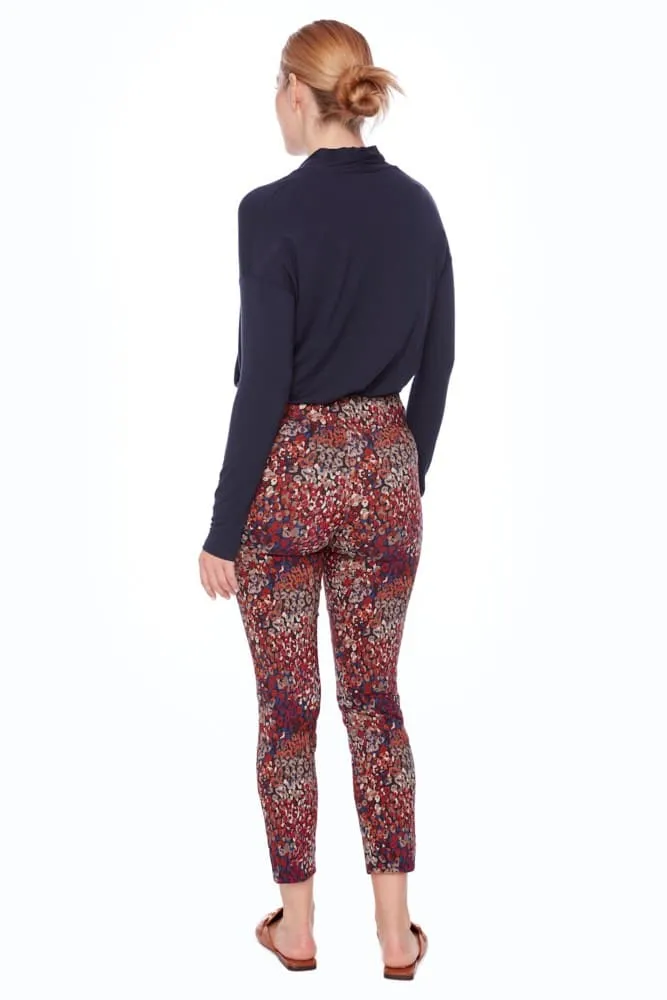 Up - Marta Petal-Slit Techno Ankle Pants