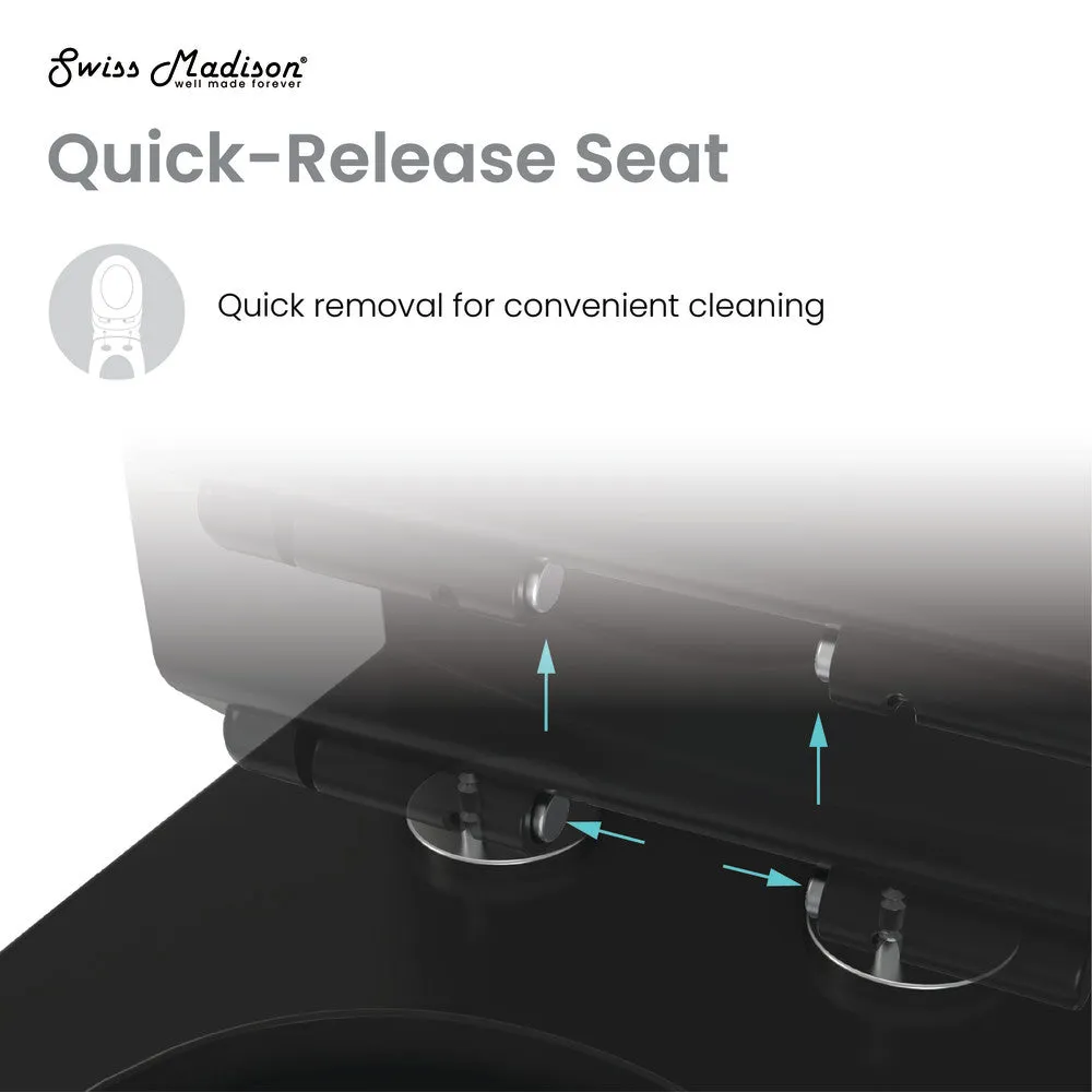 Virage One-Piece Elongated Toilet Vortex Dual-Flush 1.1/1.6 gpf, Matte Black