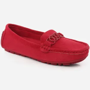 Women "Pia" Casual Suede Slip On Moccasins