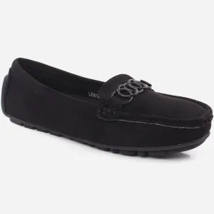 Women "Pia" Casual Suede Slip On Moccasins
