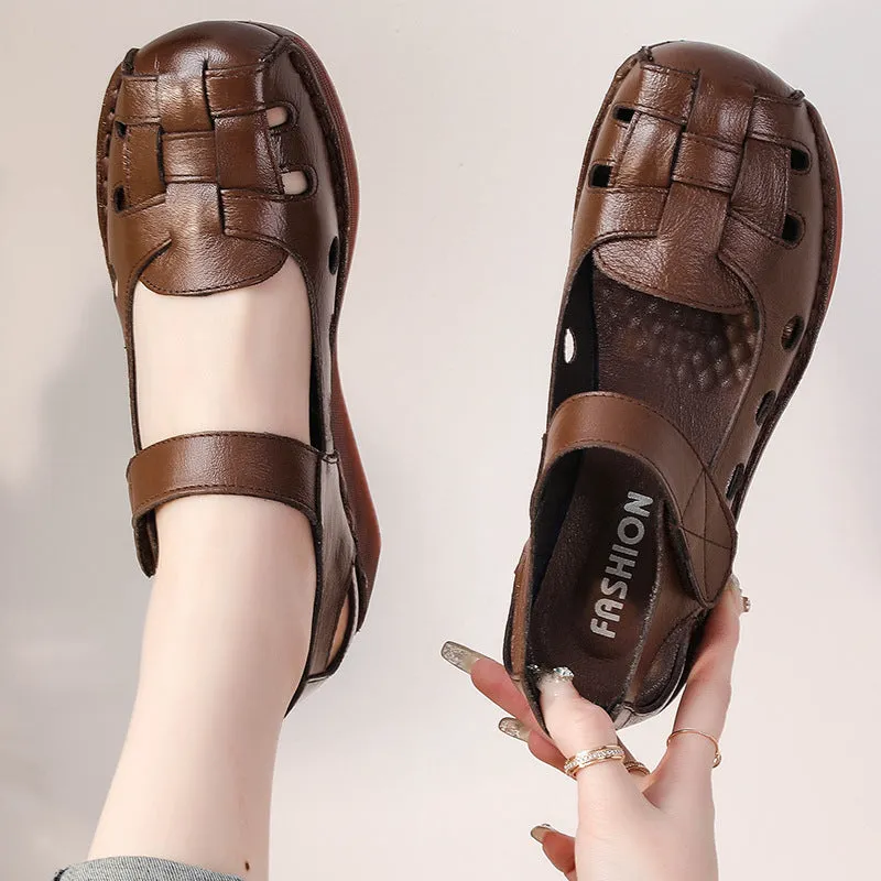 Women Summer Leather Breathable New Platform Roman Sandals