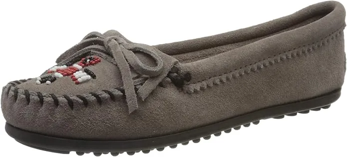 Women's Minnetonka Thunderbird II Mocassin - Grey