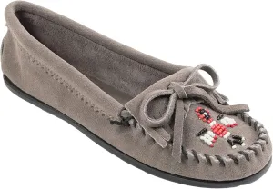 Women's Minnetonka Thunderbird II Mocassin - Grey