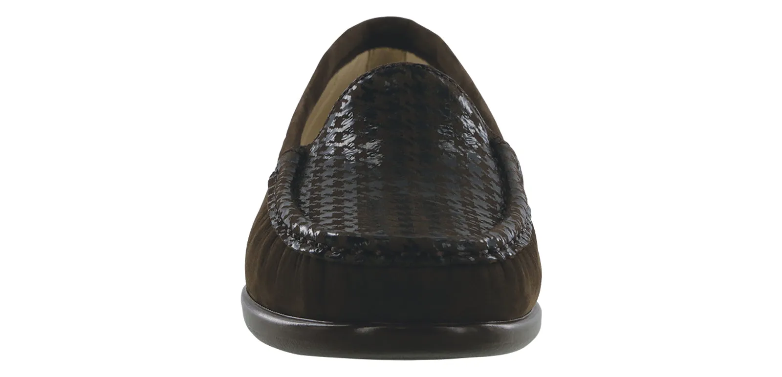 Women's Simplify Slip On Loafer in Brown Tetris