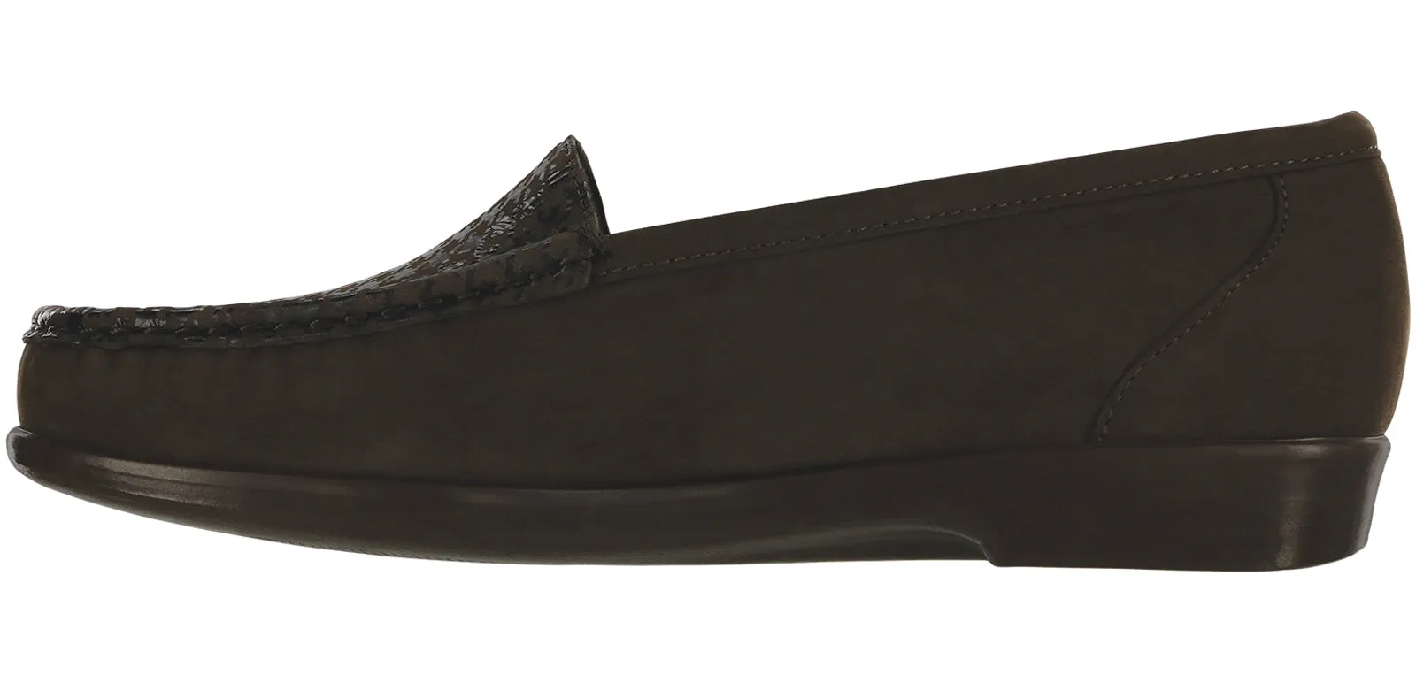 Women's Simplify Slip On Loafer in Brown Tetris