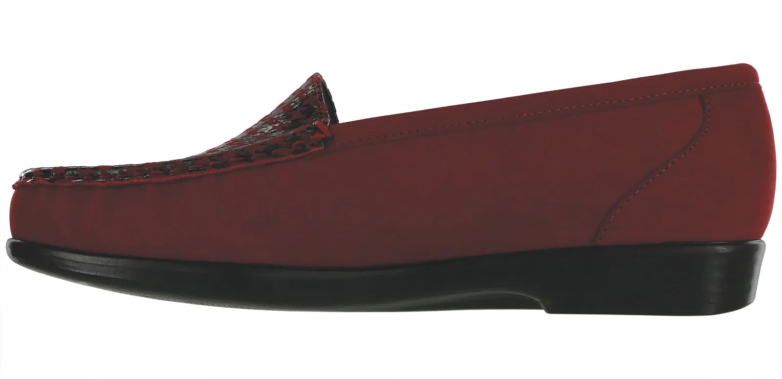 Women's Simplify Slip On Loafer in Red Tetris